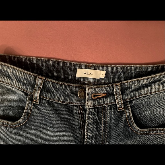 ALC High Rise Boot Leg Denim Jeans (Size 4) - Picture 2 of 6